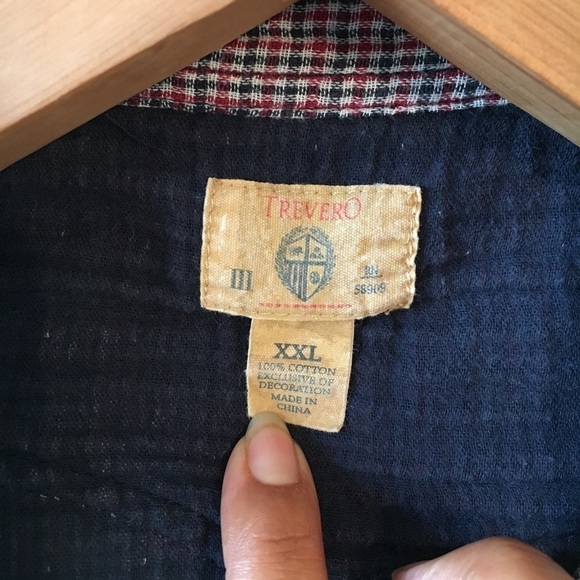 Trevero long sleeve button front plated print shirt size:XXL - Picture 2 of 8